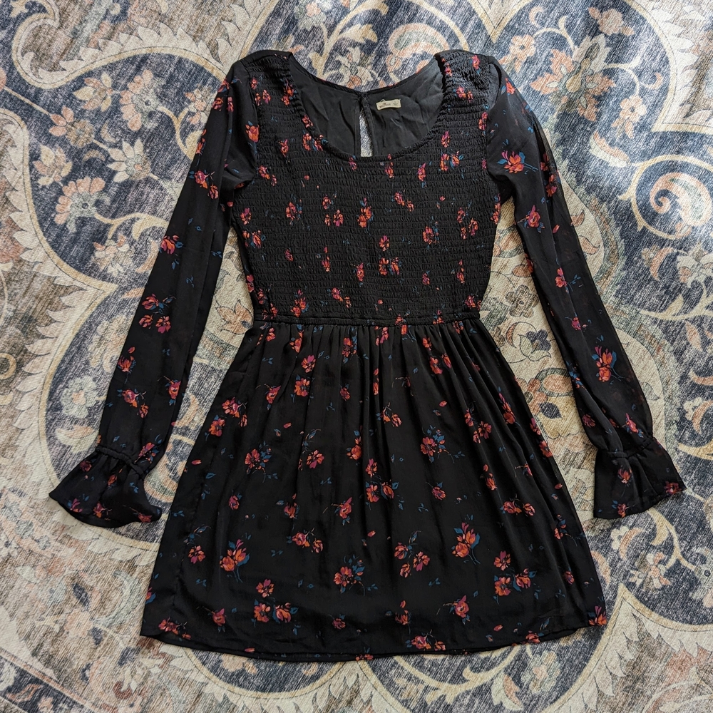 Hollister Floral Fit and Flare Dress